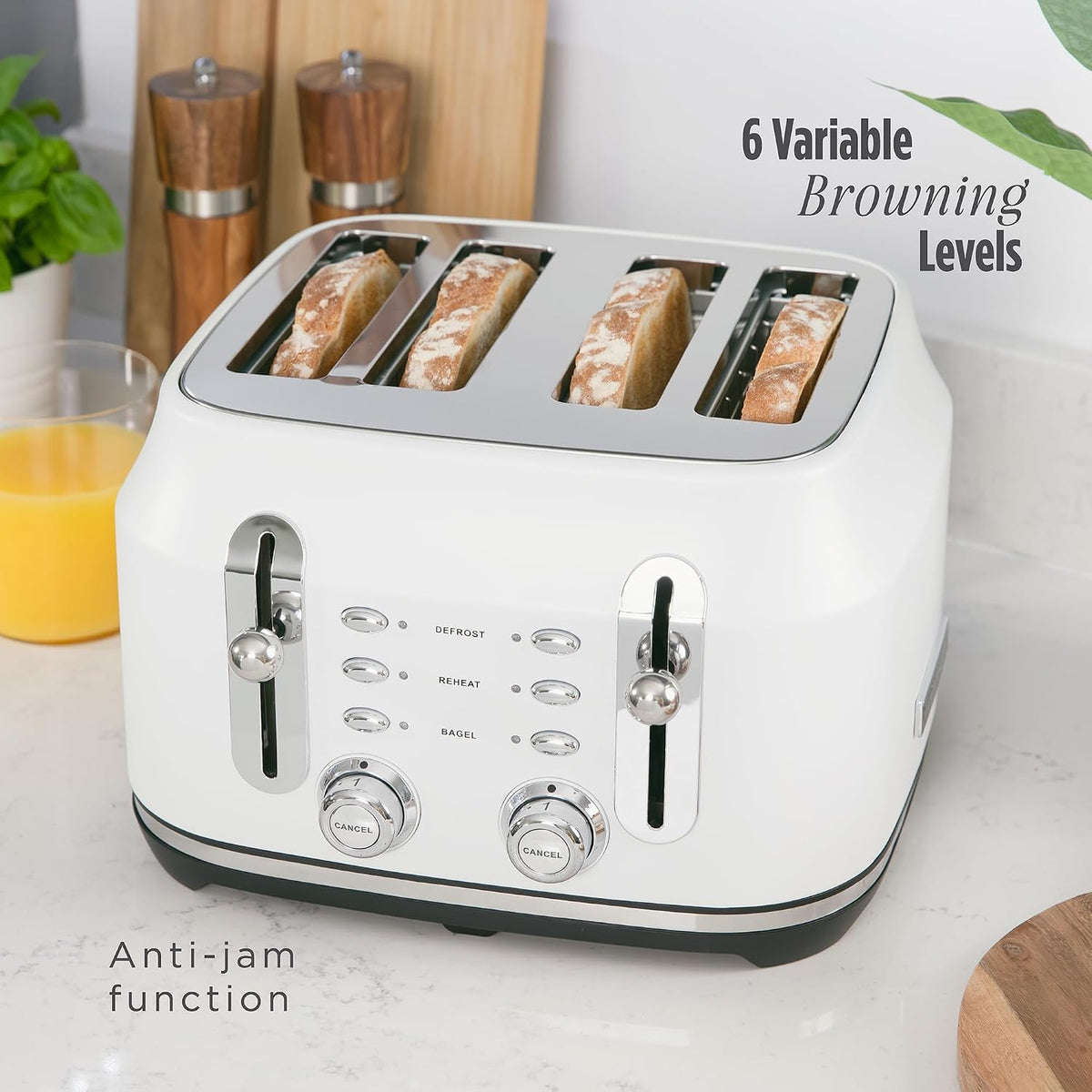 Rangemaster Rangemaster Classic 4 Slice Toaster RMCL4S304WH (Matt White)