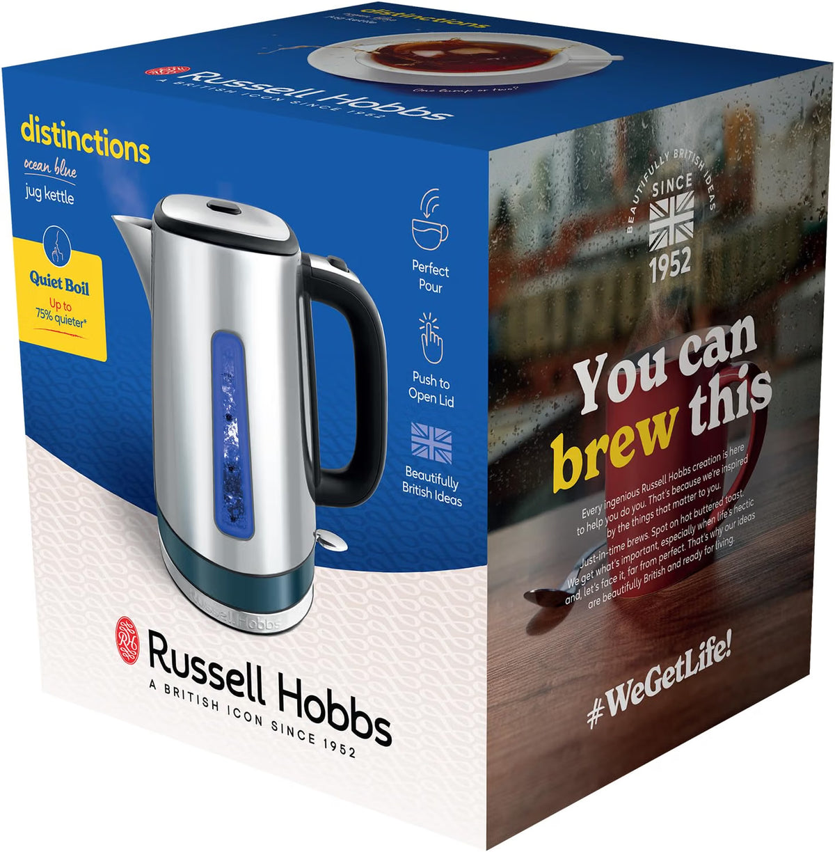 Russell Hobbs Distinctions Jug Kettle 24282 (Ocean Blue)