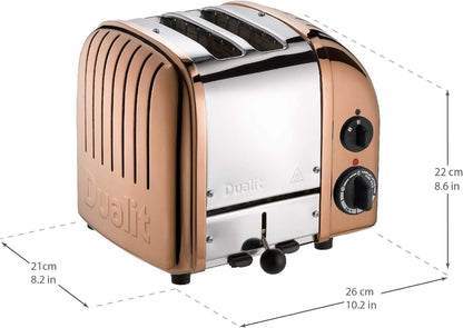 Dualit Classic Kettle & 2 Slice Toaster NewGen Kitchen Set (Copper)