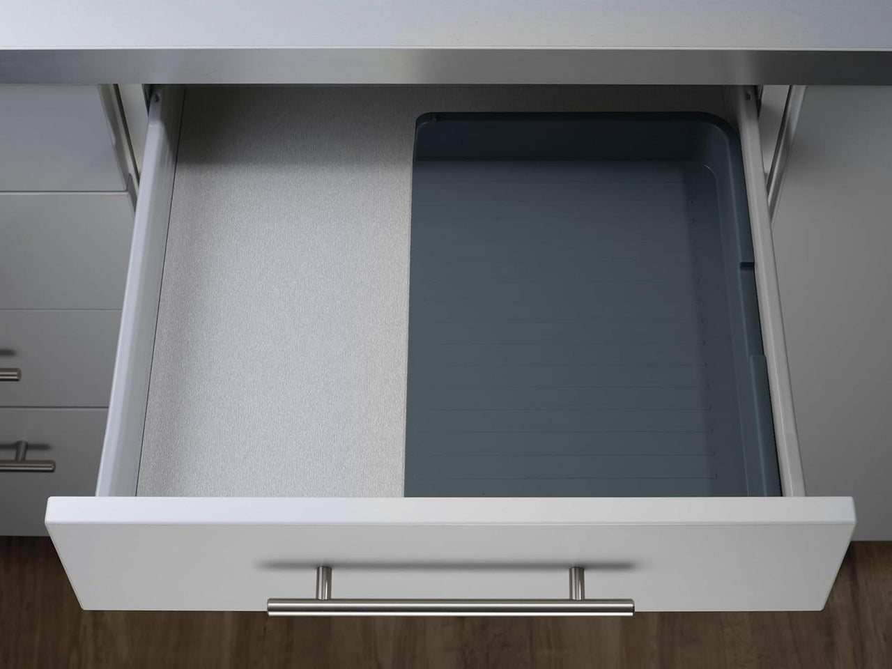 Joseph Joseph DrawerStore Expandable Grey Cutlery Tray Drawer Organiser 85042 - Vibe Home