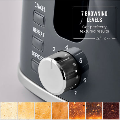 Swan Windsor Kettle, 2 Slice Toaster & Microwave Kitchen Set (Grey)