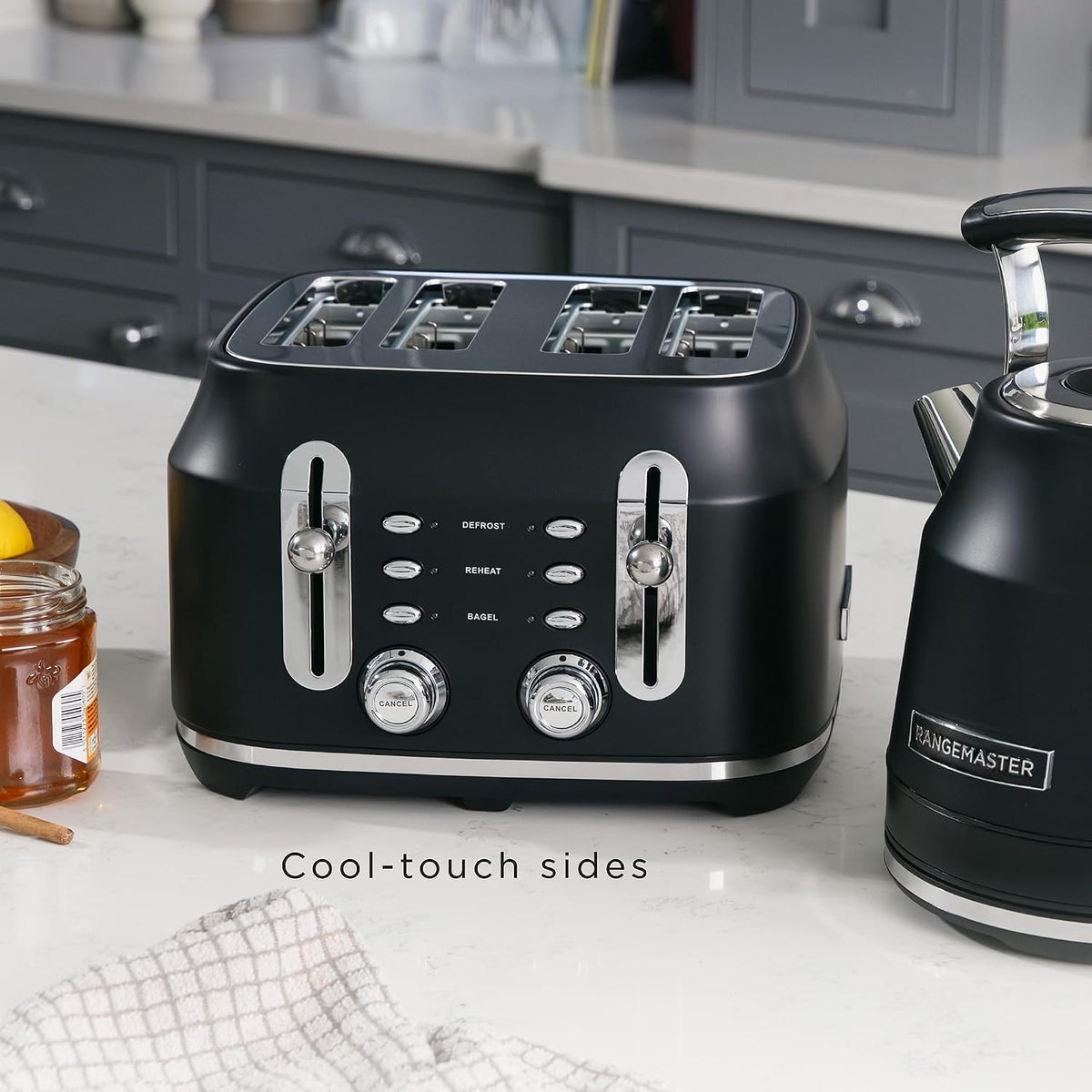 Rangemaster Classic 4 Slice Toaster RMCL4S304BK (Matt Black)
