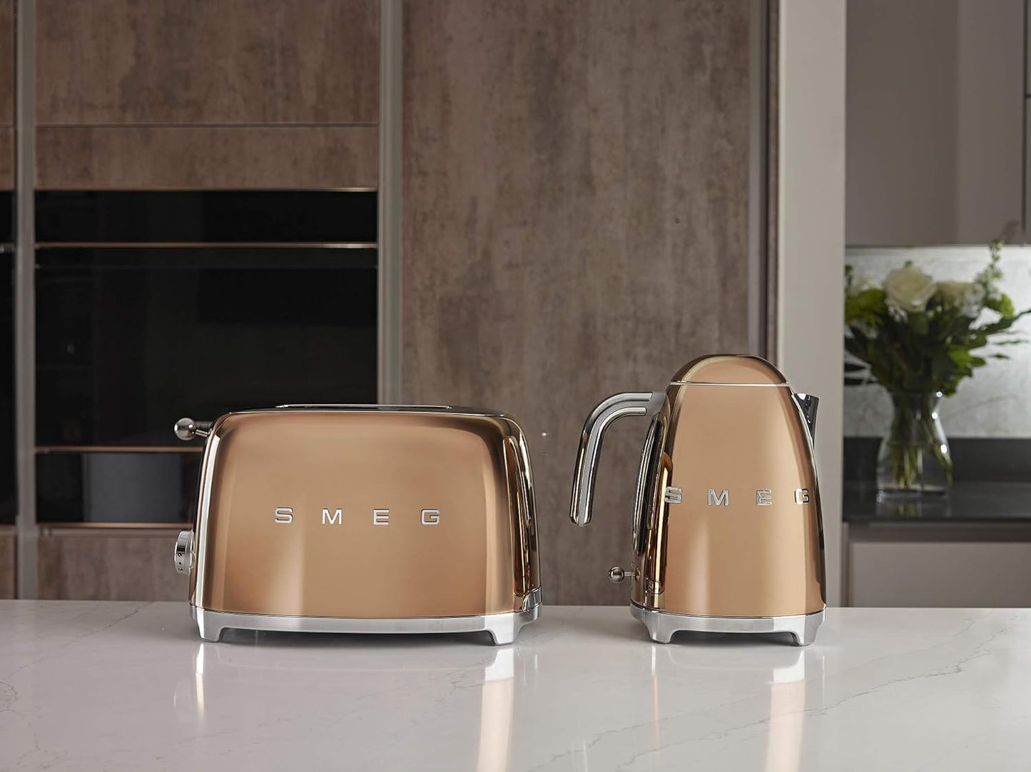 SMEG Retro 2 Slice Toaster TSF01RGUK (Rose Gold/Copper)