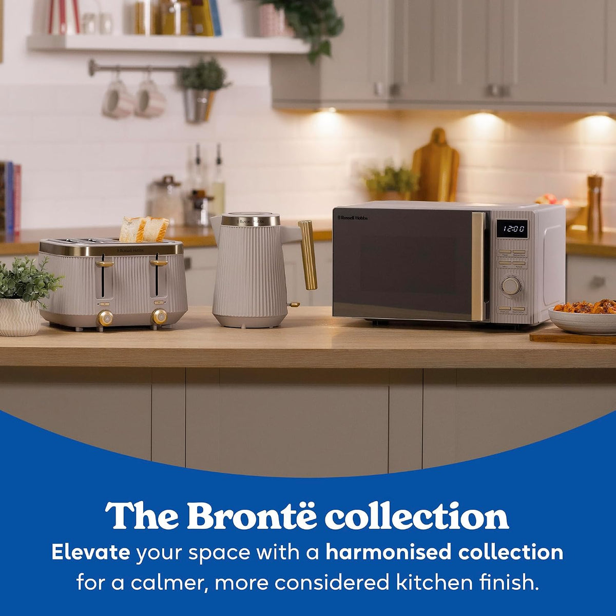 Russell Hobbs Bronte 20L 800W Digital Microwave RHMD834ST (Stone)