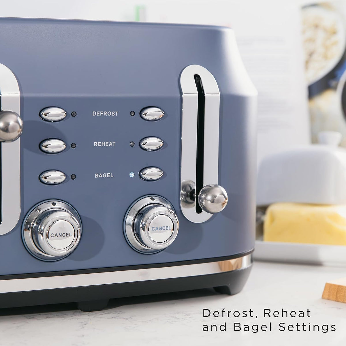 Rangemaster Rangemaster Classic 4 Slice Toaster RMCL4S304SB (Matt Stone Blue)