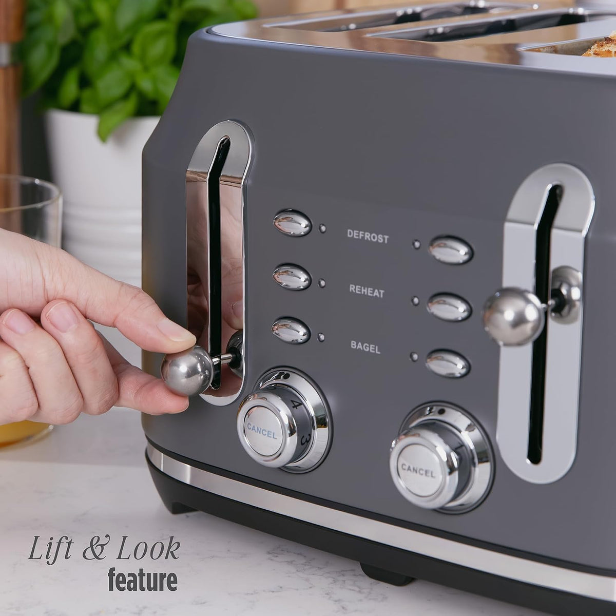 Rangemaster Classic 4 Slice Toaster RMCL4S304GY (Matt Grey)
