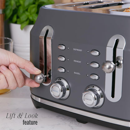 Rangemaster Classic 4 Slice Toaster RMCL4S304GY (Matt Grey)