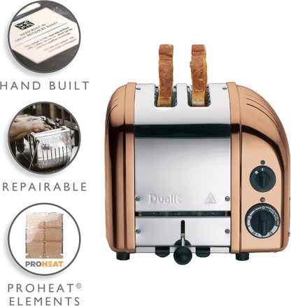 Dualit Classic Kettle & 2 Slice Toaster NewGen Kitchen Set (Copper)