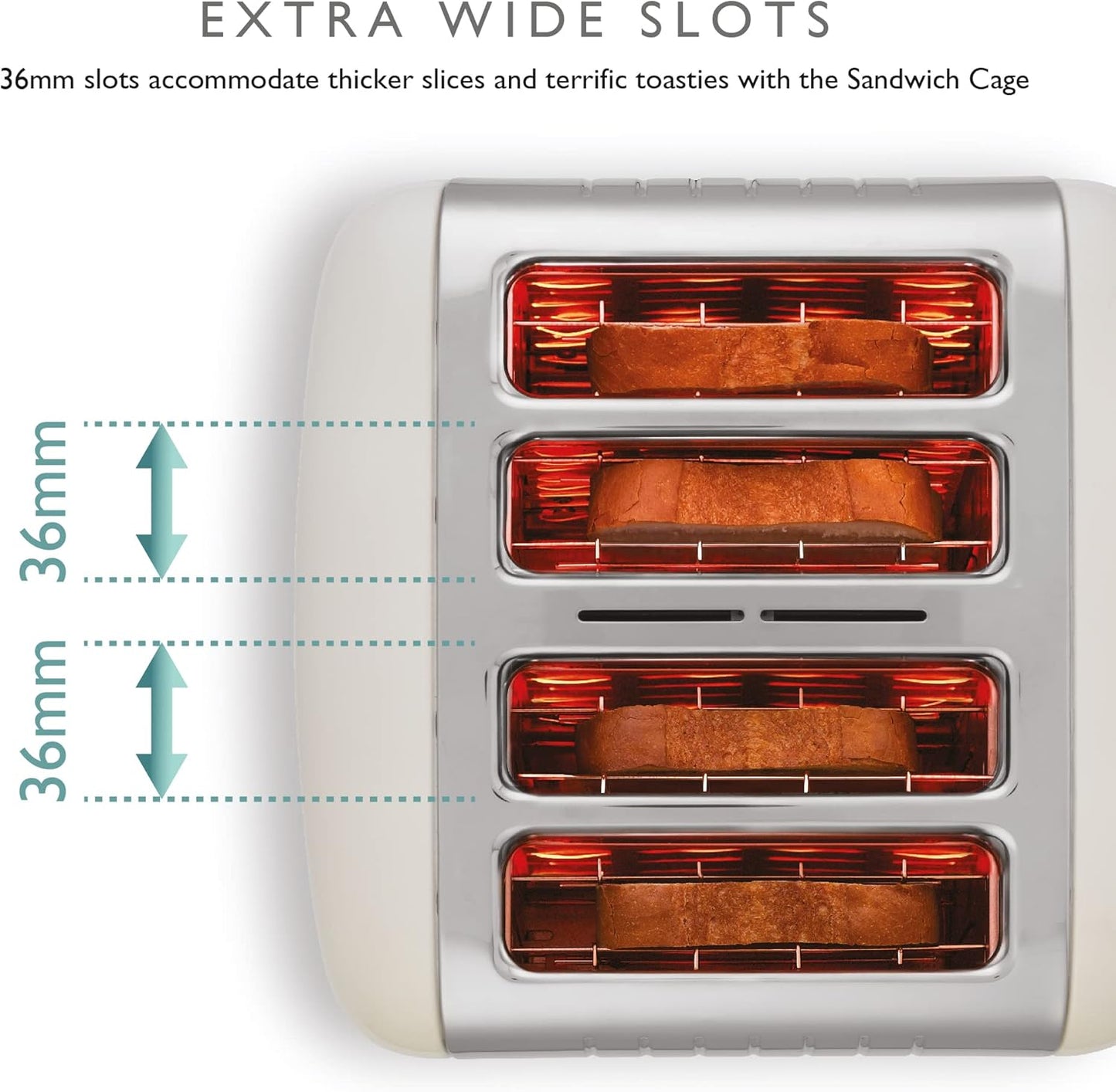 Dualit Lite Kettle & 4 Slice Toaster Kitchen Breakfast Set (Canvas White Trim)