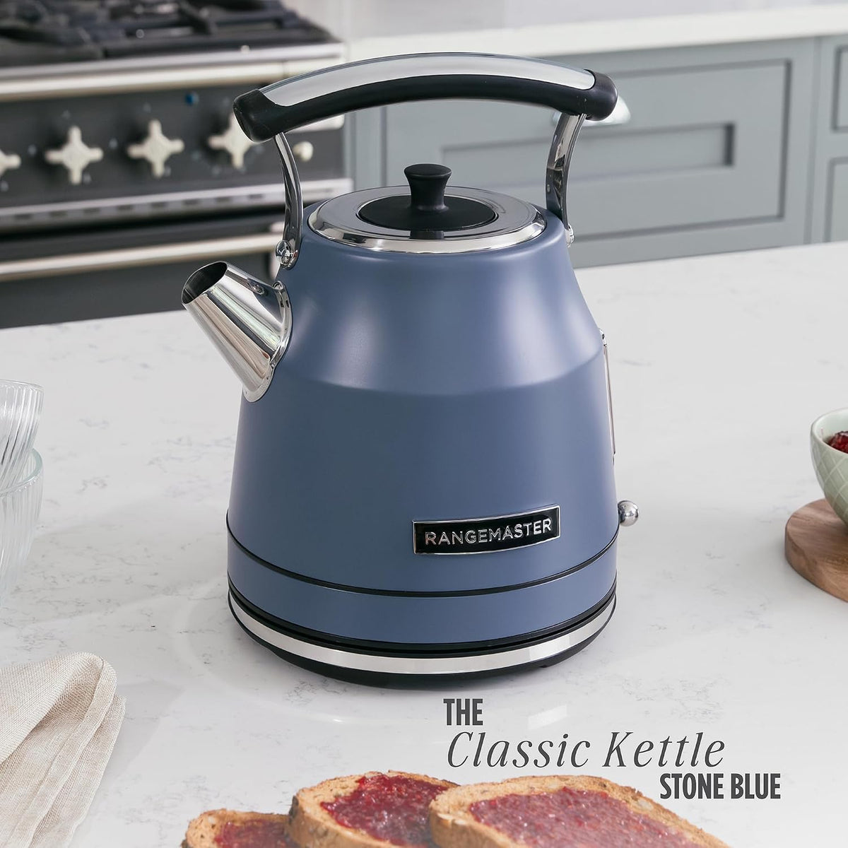 Rangemaster Classic Kettle RMCLDK301SB (Matt Stone Blue)