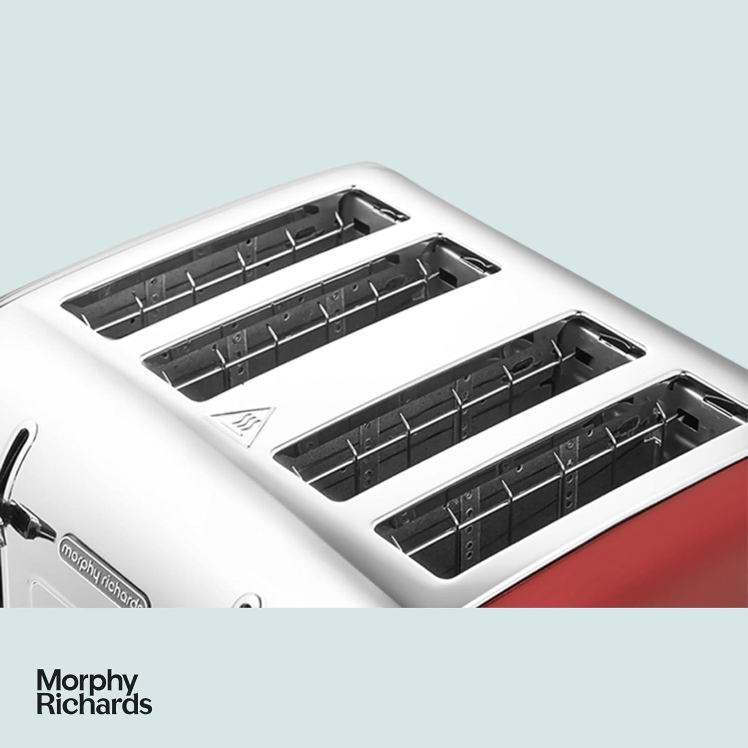Morphy Richards Venture 4 Slice Toaster 240133 (Red).