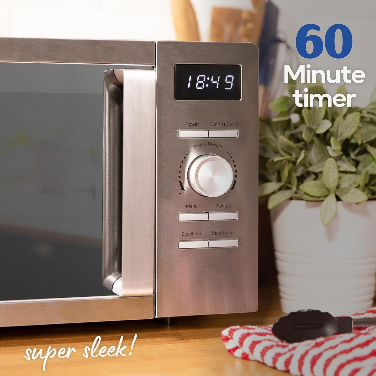 Russell Hobbs Russell Hobbs Classics Digital Microwave 20L 800W RHMD828SS Silver (Stainless Steel)