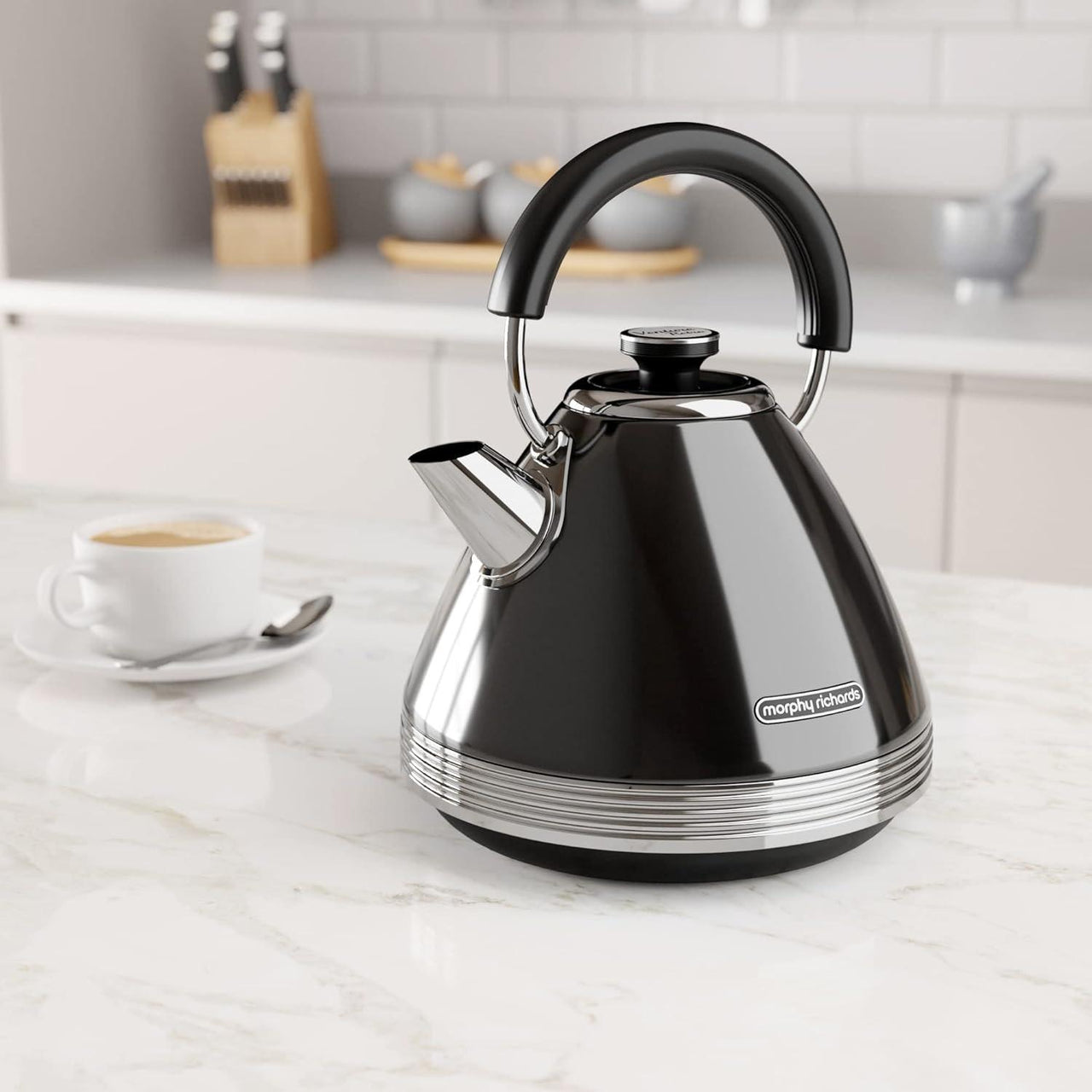 Morphy Richards Venture Black Kettle 100331 - Vibe Home