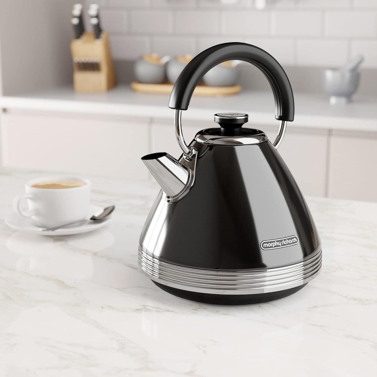 Morphy Richards Venture Black Kettle 100331 - Vibe Home