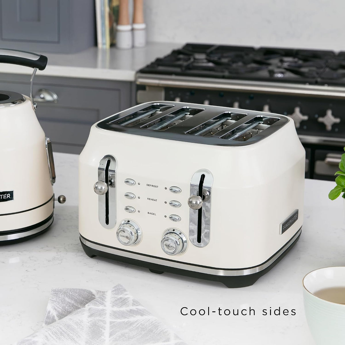 Rangemaster Classic 4 Slice Toaster RMCL4S304CM (Matt Pale Cream)