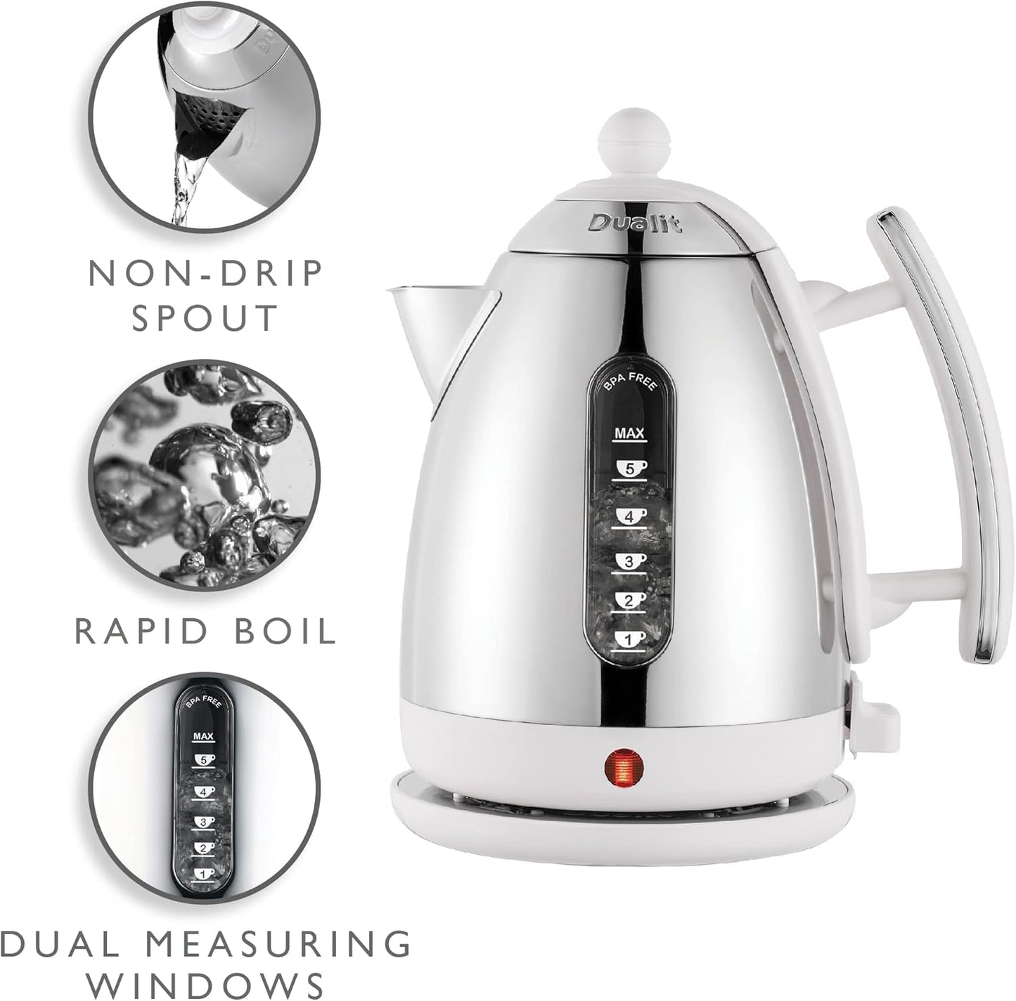 Dualit Lite Jug Kettle 72016 (White)