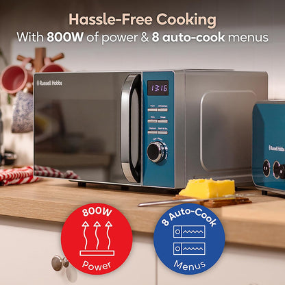 Russell Hobbs Distinctions 20L 800W Digital Microwave RHMD832OB (Ocean Blue)