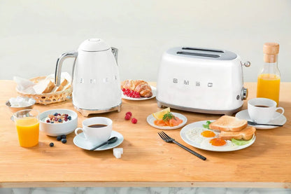 SMEG White Kettle and toaster Set Kitchen Set