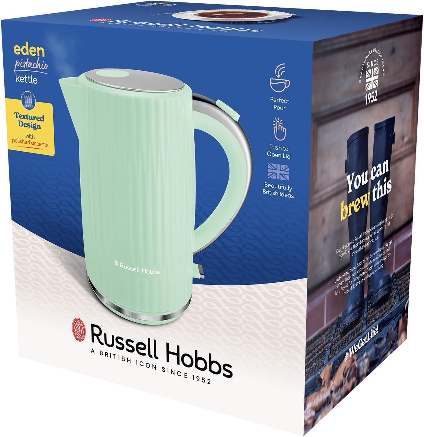 Russell Hobbs Eden Kettle 27364 Green (Pistachio) - Vibe Home