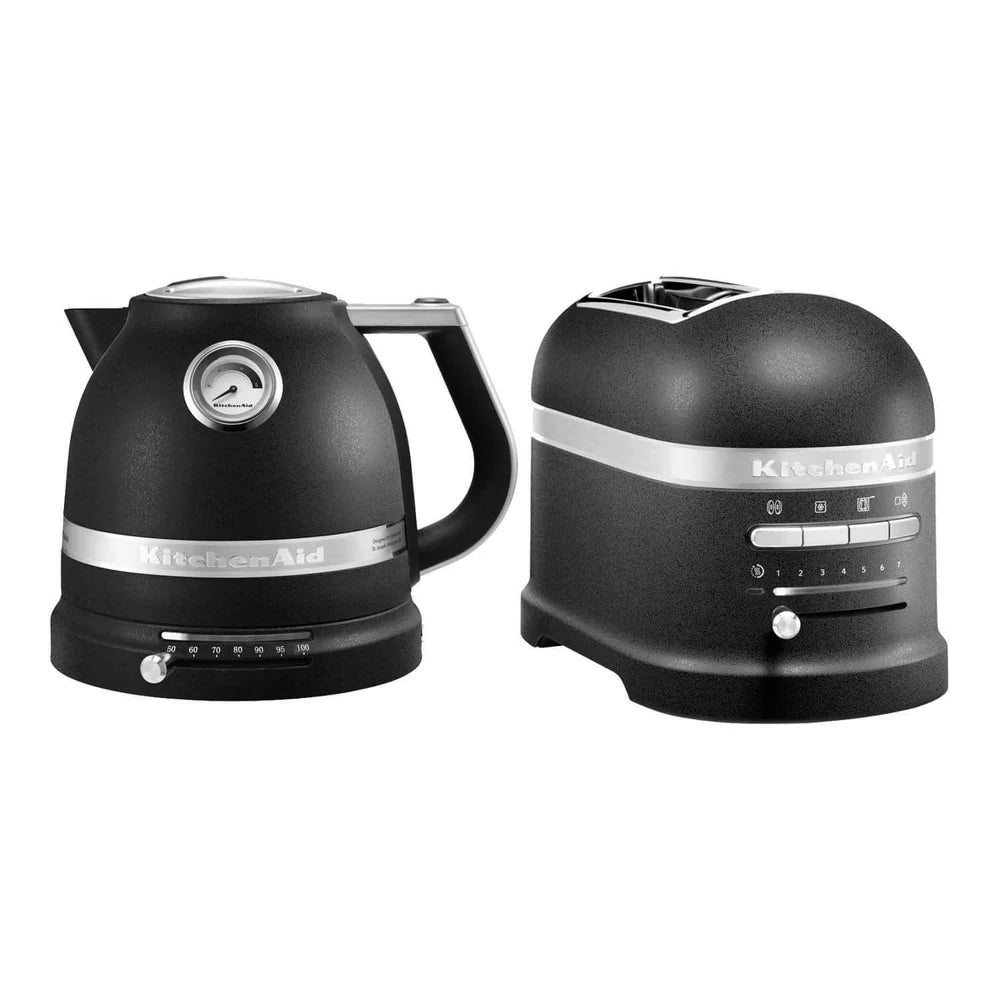 KitchenAid Artisan Kettle & 2 Slice Toaster Kitchen Set (Cast Iron).