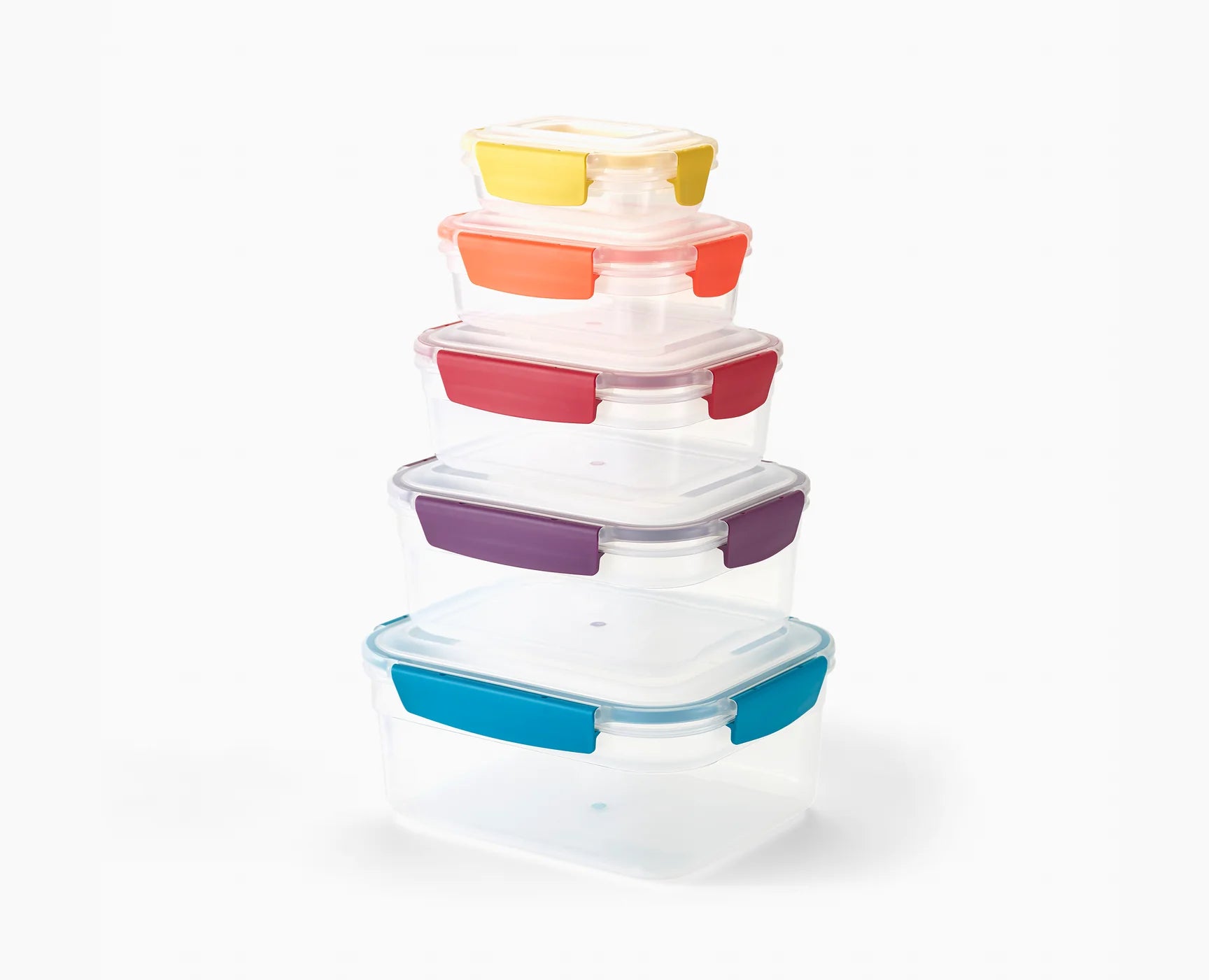 Joseph Joseph Nest Lock 5-Piece Plastic Food Kitchen Container Set 81081 (Multicolour) - Vibe Home