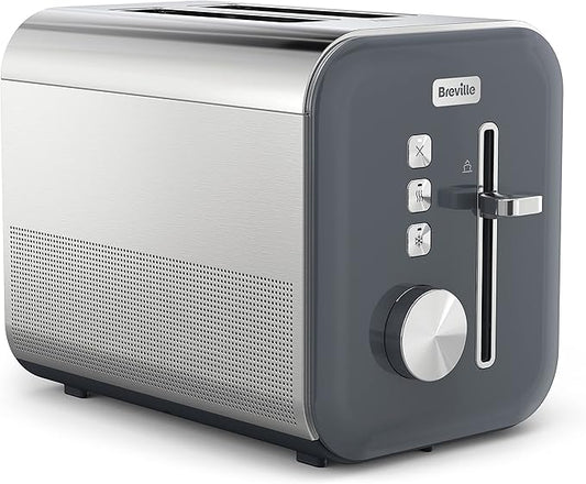 Breville High Gloss 2 Slice Toaster Stainless Steel VTT968 (Grey)