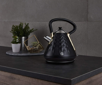 Swan Gatsby Kettle Pyramid Black/Gold SK14080BLKN