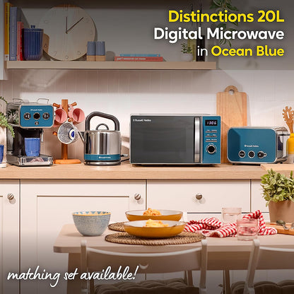 Russell Hobbs Distinctions 20L 800W Digital Microwave RHMD832OB (Ocean Blue)