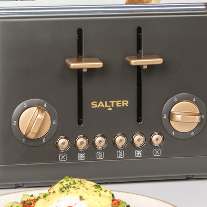 Salter Pebble 4 Slice Toaster EK5823CB (Charcoal)