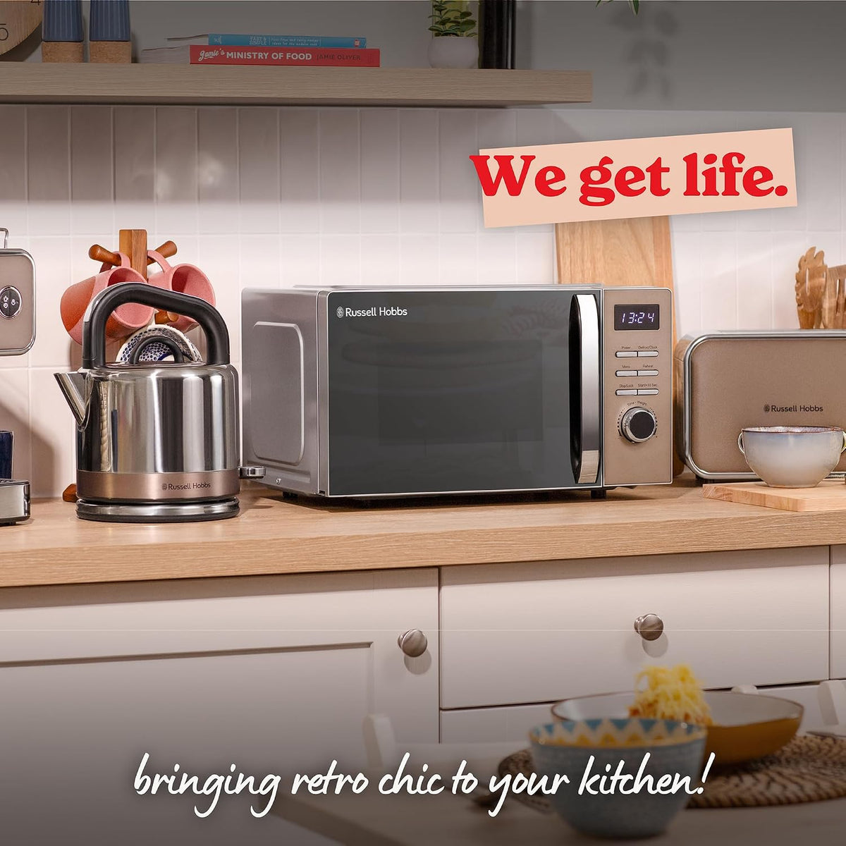 Russell Hobbs Distinctions 20L 800W Digital Microwave RHMD832T (Titanium)