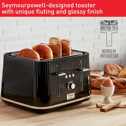 Tefal Loft 4 Slice Toaster TT760840 (Black)