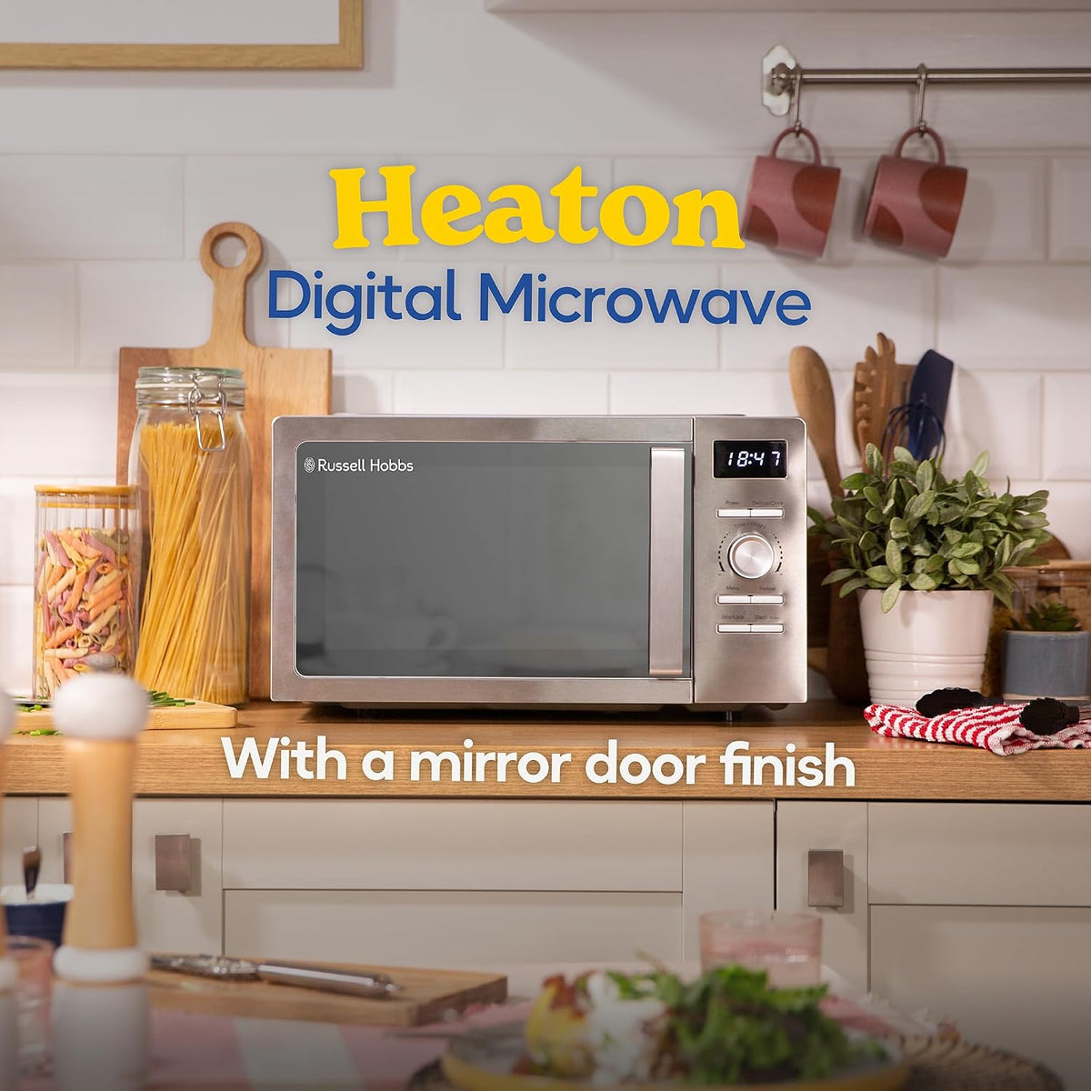 Russell Hobbs Russell Hobbs Classics Digital Microwave 20L 800W RHMD828SS Silver (Stainless Steel)