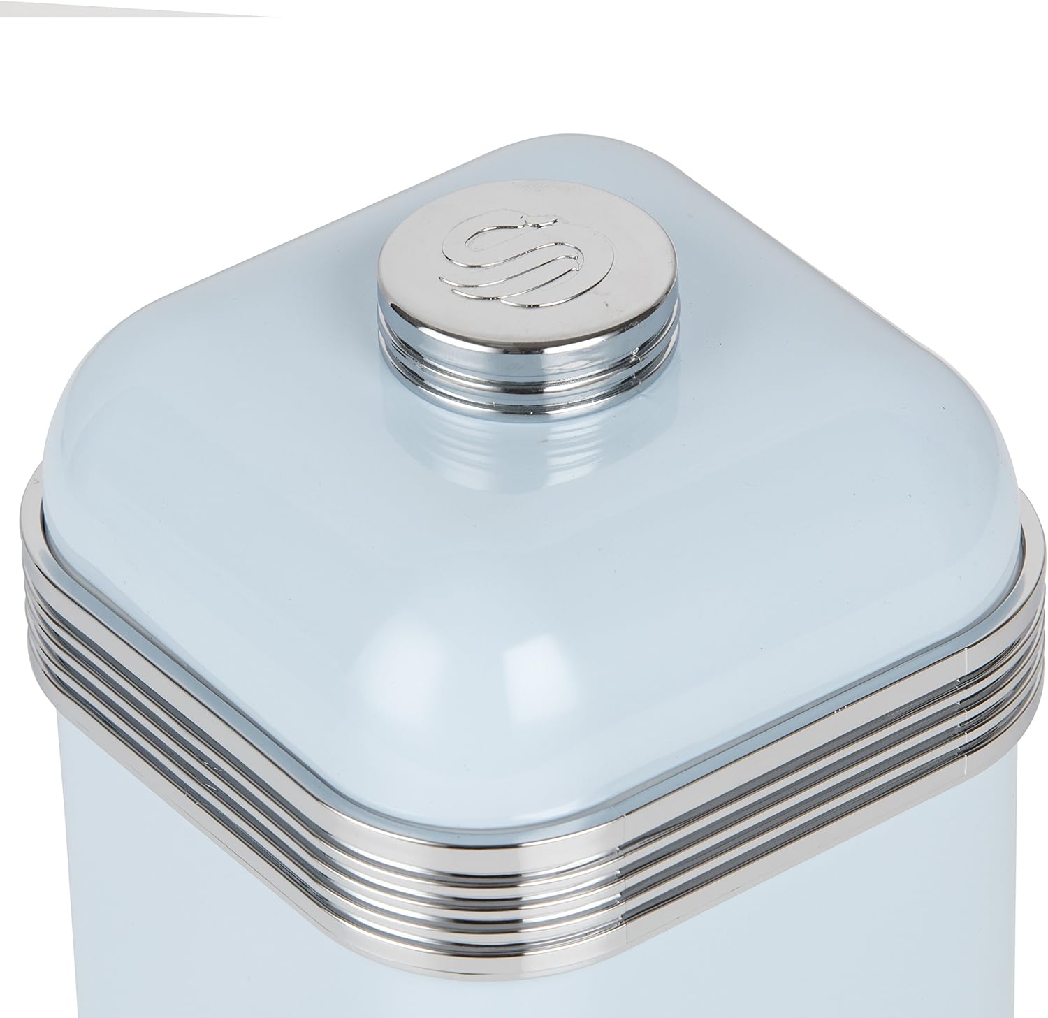 Swan Retro Jug Kettle, 4 Slice Toaster & Canisters Kitchen Set (Blue)