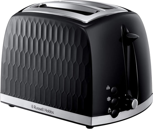 Russell Hobbs Honeycomb 2 Slice Toaster 26061 (Gloss Black)