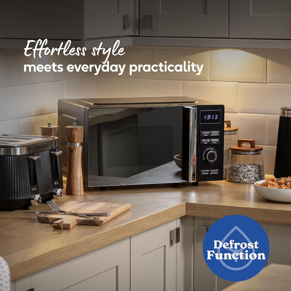 Russell Hobbs Bronte 20L 800W Digital Microwave RHMD834B (Black)