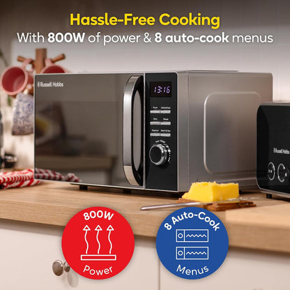 Russell Hobbs Distinctions 20L 800W Digital Microwave RHMD832B (Black)