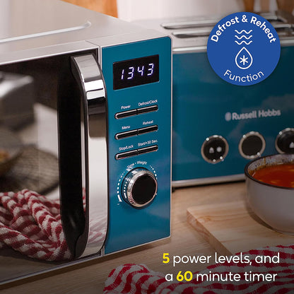 Russell Hobbs Distinctions 20L 800W Digital Microwave RHMD832OB (Ocean Blue)
