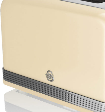 Swan Retro 2 Slice Cream Toaster ST19010CN