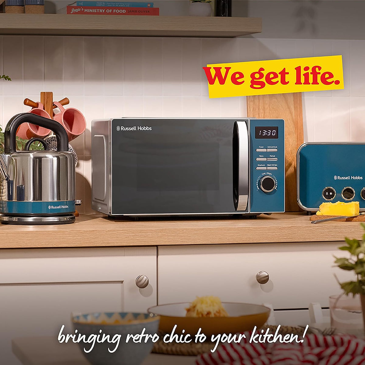 Russell Hobbs Distinctions 20L 800W Digital Microwave RHMD832OB (Ocean Blue)