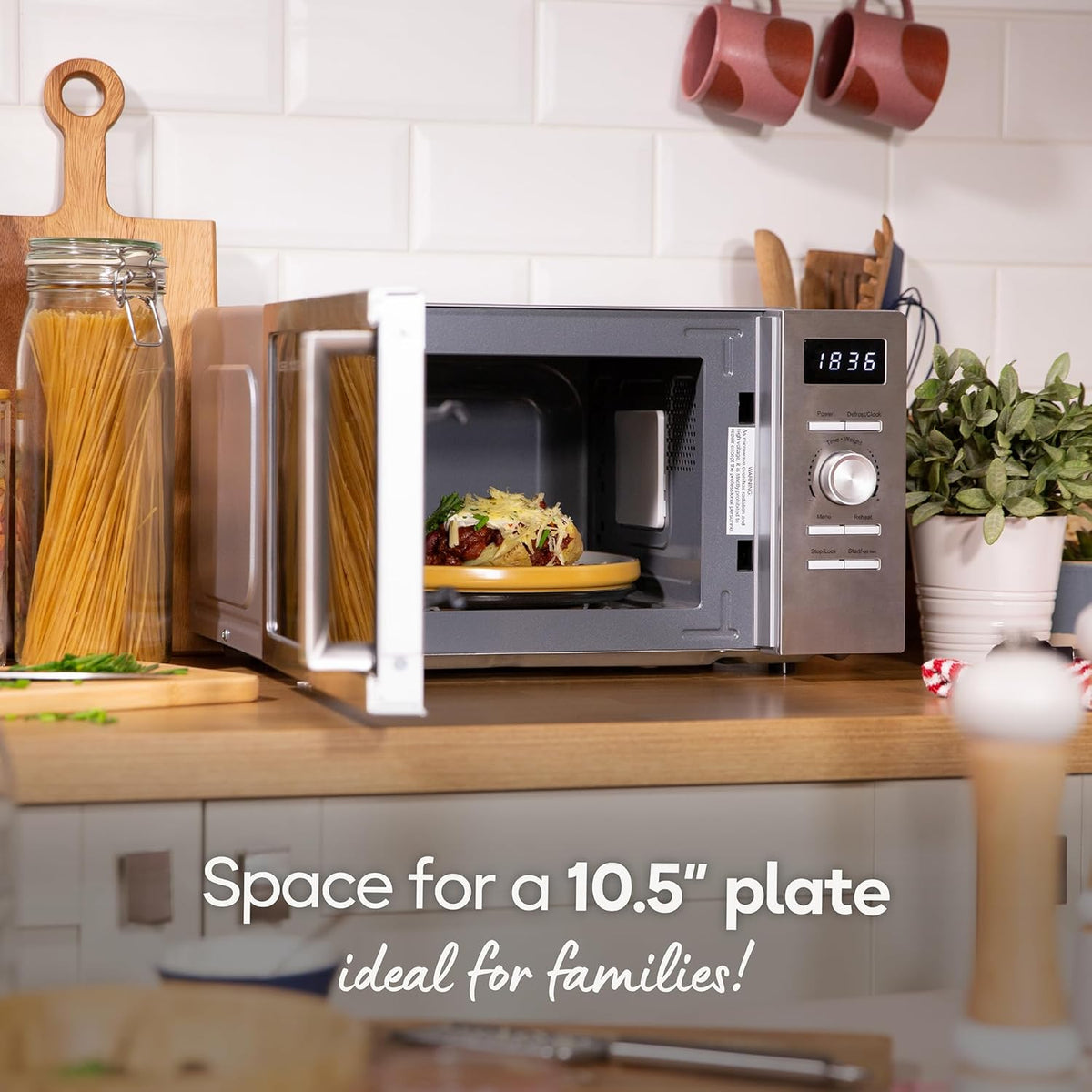 Russell Hobbs Russell Hobbs Classics Digital Microwave 20L 800W RHMD828SS Silver (Stainless Steel)