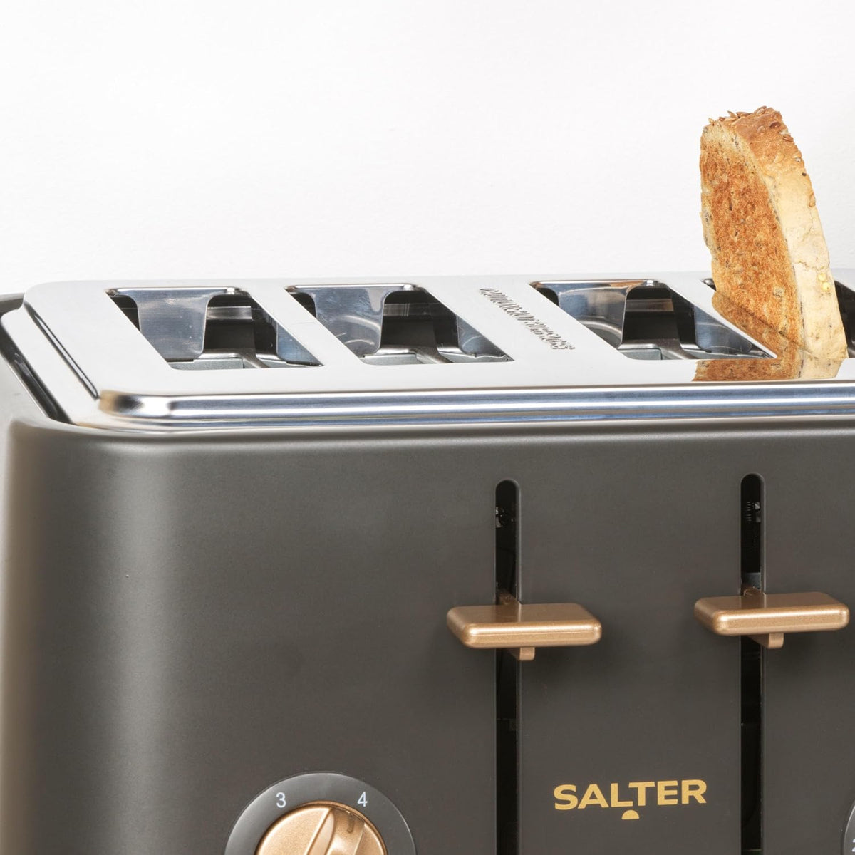 Salter Pebble 4 Slice Toaster EK5823CB (Charcoal)