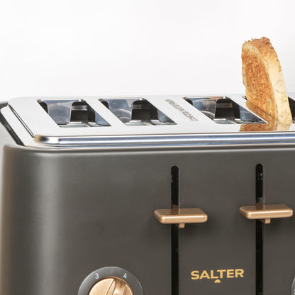 Salter Pebble 4 Slice Toaster EK5823CB (Charcoal)