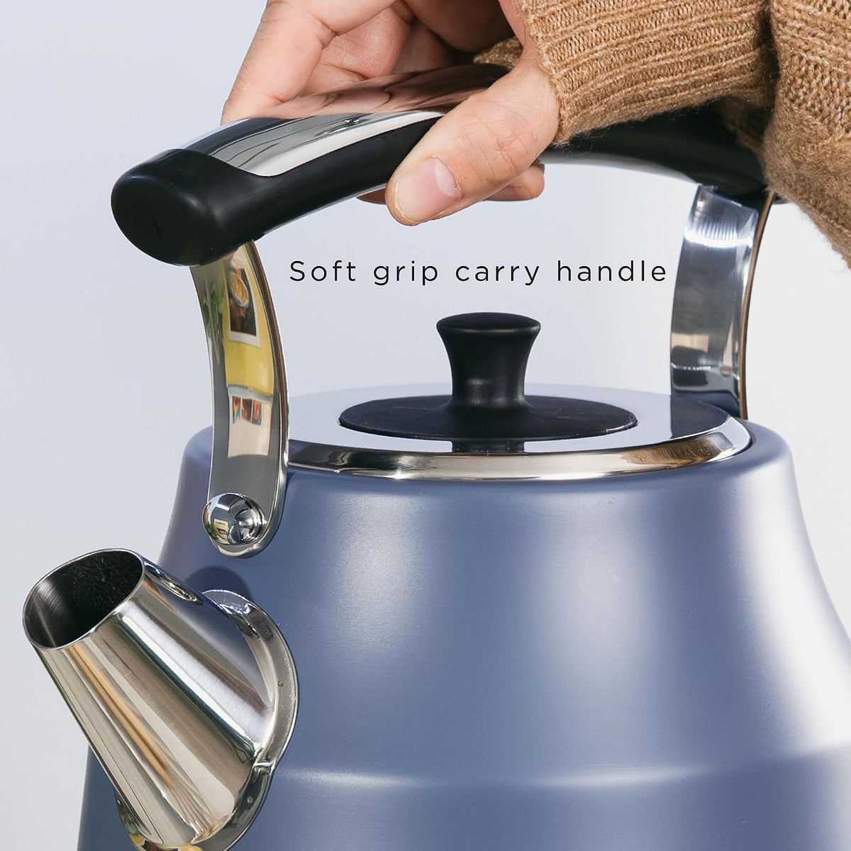 Rangemaster Classic Kettle RMCLDK301SB (Matt Stone Blue)