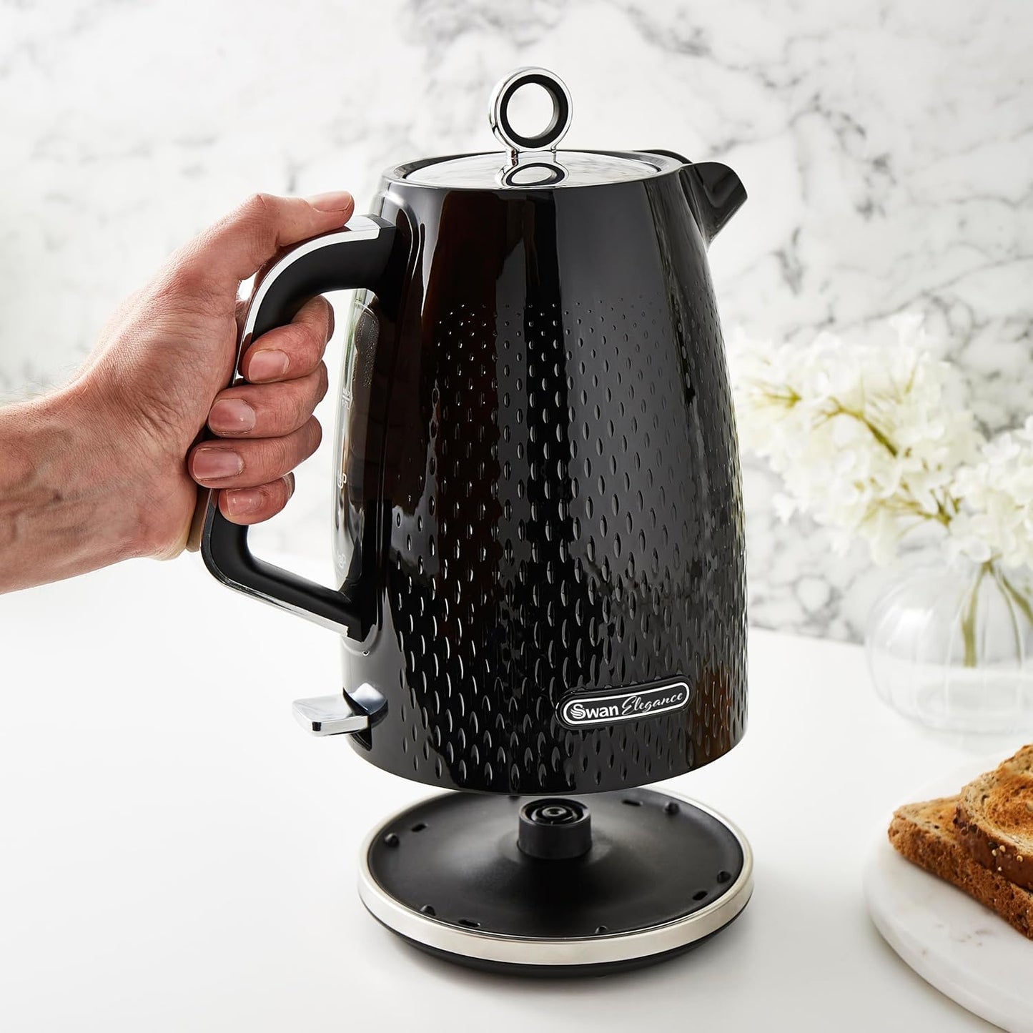 Swan Elegance Jug Kettle SK14016BLK (Black)