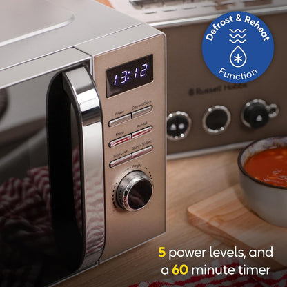 Russell Hobbs Distinctions 20L 800W Digital Microwave RHMD832T (Titanium)