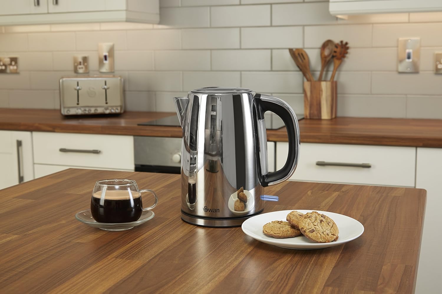 Swan Classic Kettle Polished Stainless Steel Silver SK14060N