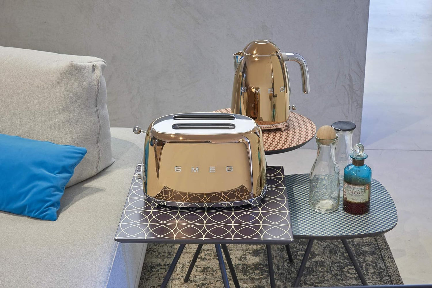 SMEG Retro 2 Slice Toaster TSF01RGUK (Rose Gold/Copper)