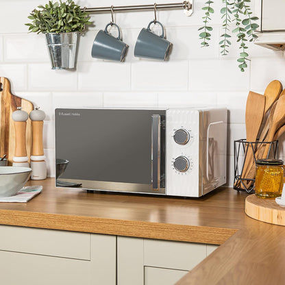 Russell Hobbs Honeycomb 17L 700W Manual Microwave RHMM715 (White)