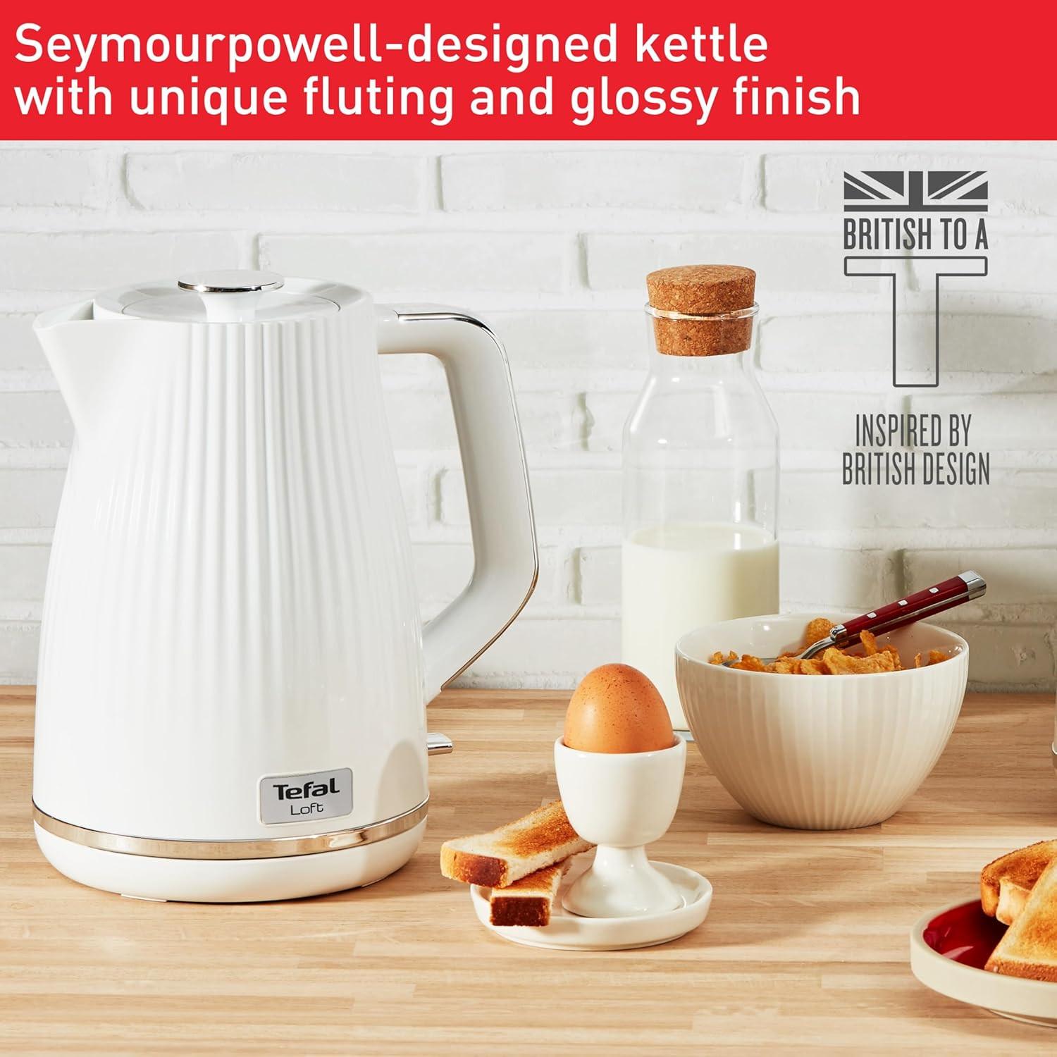Tefal Loft White Kettle KO250140 - Vibe Home