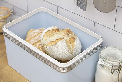 Swan Retro Bread Bin & Canisters Kitchen Set (Blue)